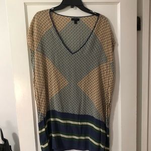 100% Silk Printed J.Crew beach coverup